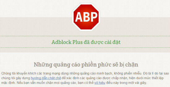Chặn những quảng cáo phiền phức khi lướt web với Adblockplus 