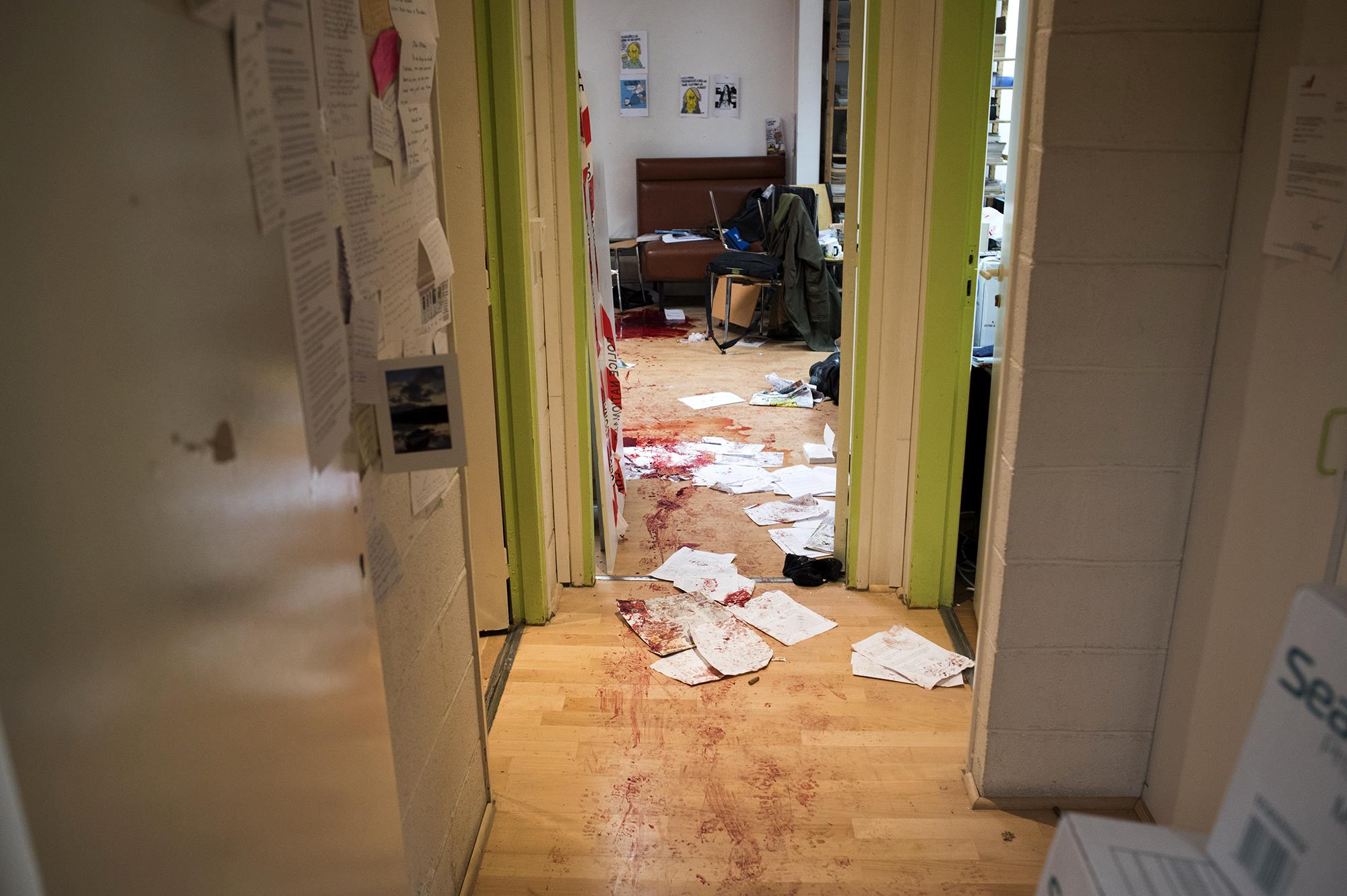 Vụ khủng bố tòa soạn báo Charlie Hebdo, Pháp. Ảnh nbc