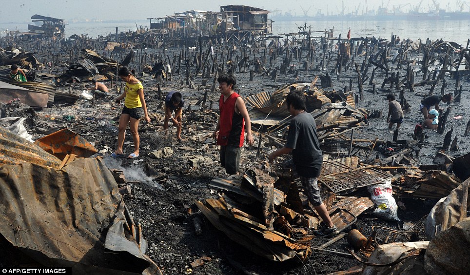 Hiện chưa có báo cáo thương vong nào trong vụ cháy khu ổ chuột ở Philippines