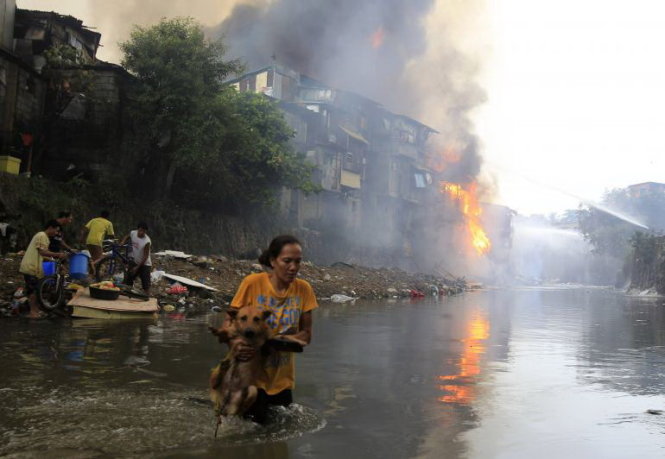 Đã từng có nhiều vụ cháy khu ổ chuột nghiêm trọng xảy ra ở Philippines