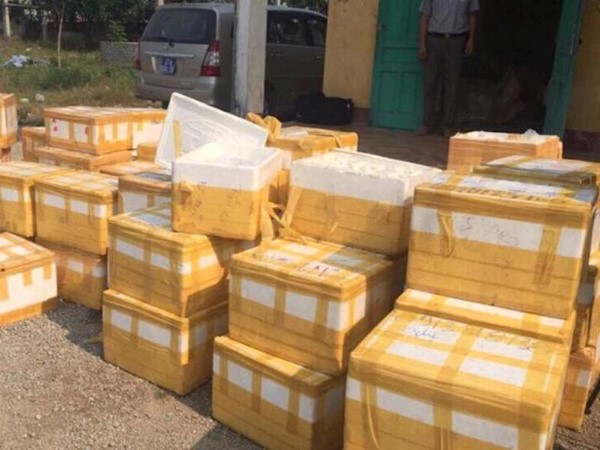 Gần 2 tấn chè thập cẩm không rõ nguồn gốc được vận chuyển từ Đà Nẵng ra Hà Nội để tiêu thụ