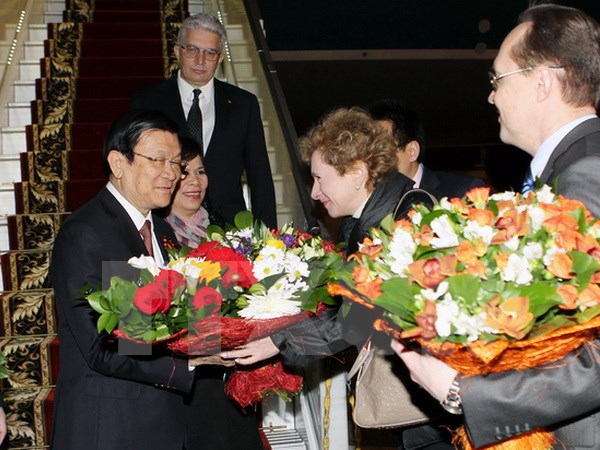 Chủ tịch nước Trương Tấn Sang đã có mặt tại Moscow tham dự Ngày Chiến thắng của Nga