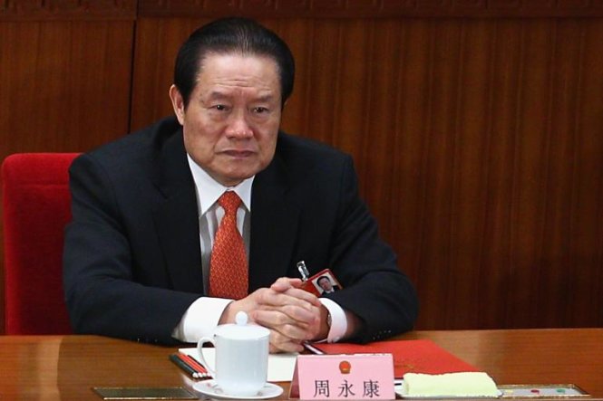 Ông Chu Vĩnh Khang là quan chức cao cấp nhất bị điều tra trong chiến dịch chống tham nhũng Trung Quốc. Ảnh THX