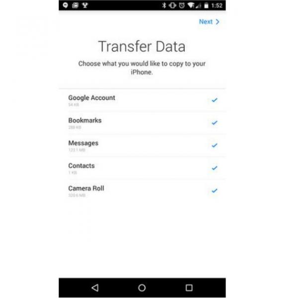 Cách đơn giản để chuyển dữ liệu từ Android sang iPhone