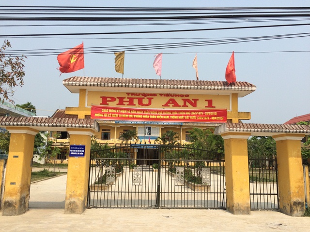 trường Tiểu học Phú An 1 nơi xảy ra việc cô giáo đánh người