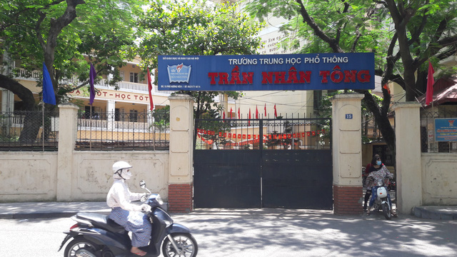 Trường THPT Trần Nhân Tông nơi cô giáo Trần Thị Mỹ Hà làm việc
