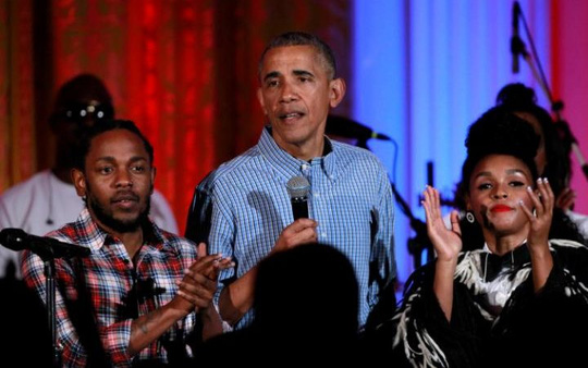 Tổng thống Obama tại bữa tiệc mừng Quốc khánh. Ảnh: Telegraph
