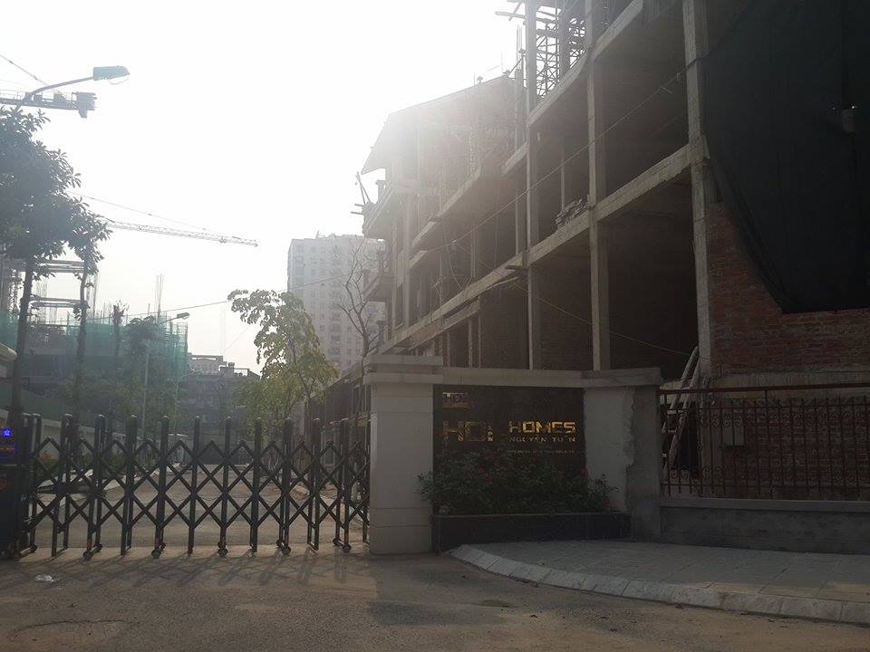 Hàng rào tại dự án 1.14HH Láng Hạ - Thanh Xuân được Công ty Handico 7 xây dựng