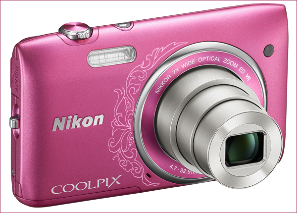Máy ảnh giá rẻ Nikon Coolpix S3500 được thiết kế tinh tế