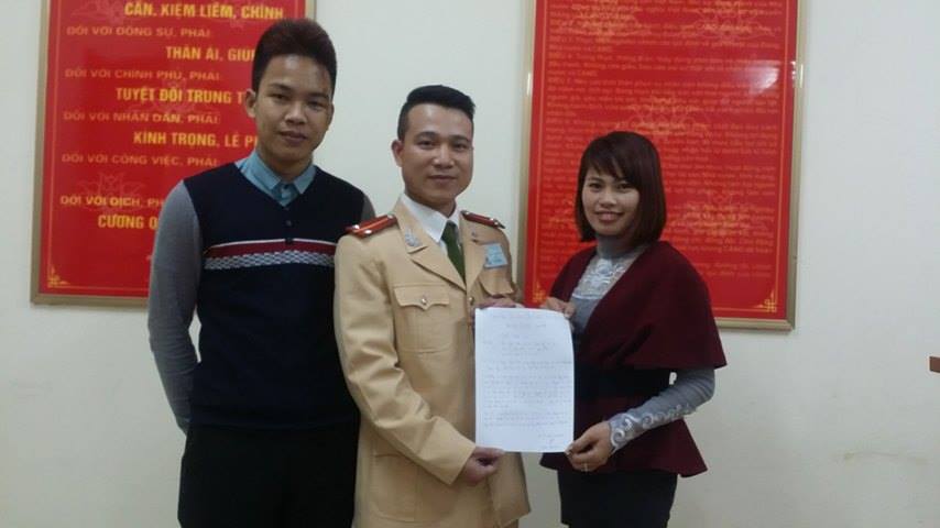Gia đình anh Thế Anh đến cảm ơn Trung úy Nguyễn Chí Công 
