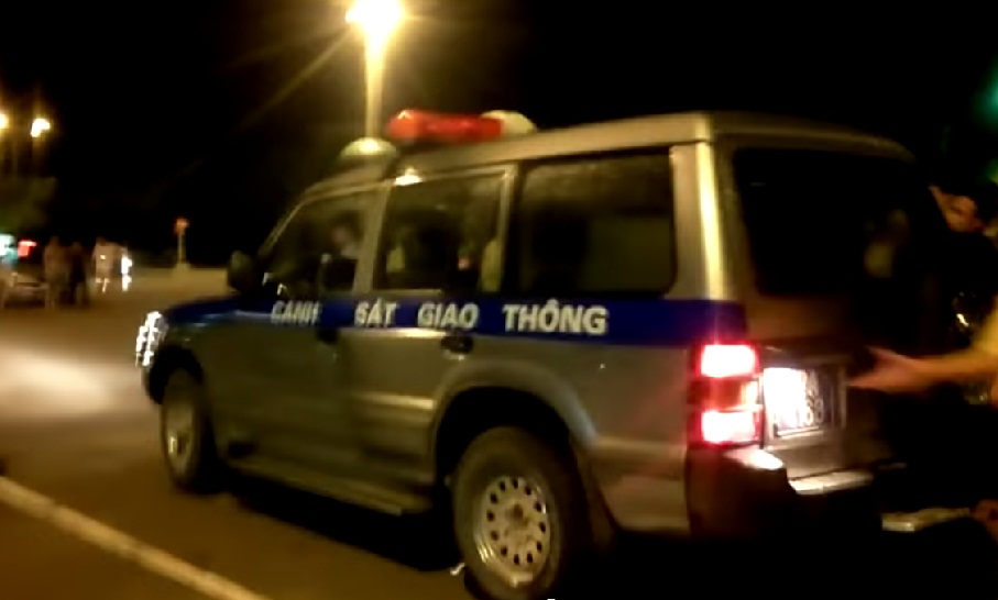 Xe công vụ của lực lượng CSGT TP. Lạng Sơn