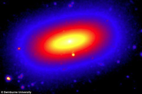  Thiên hà hình chữ nhất được phát hiện năm 2012. Ảnh: Vietnamnet