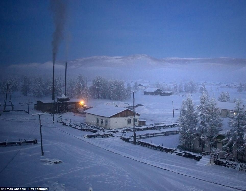 Ngôi làng lạnh nhất hành tinh thuộc miền Đông Bắc nước Nga. Ảnh: VnExpress