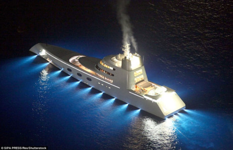 Choáng váng với siêu du thuyền chống bom của tỉ phú người Nga