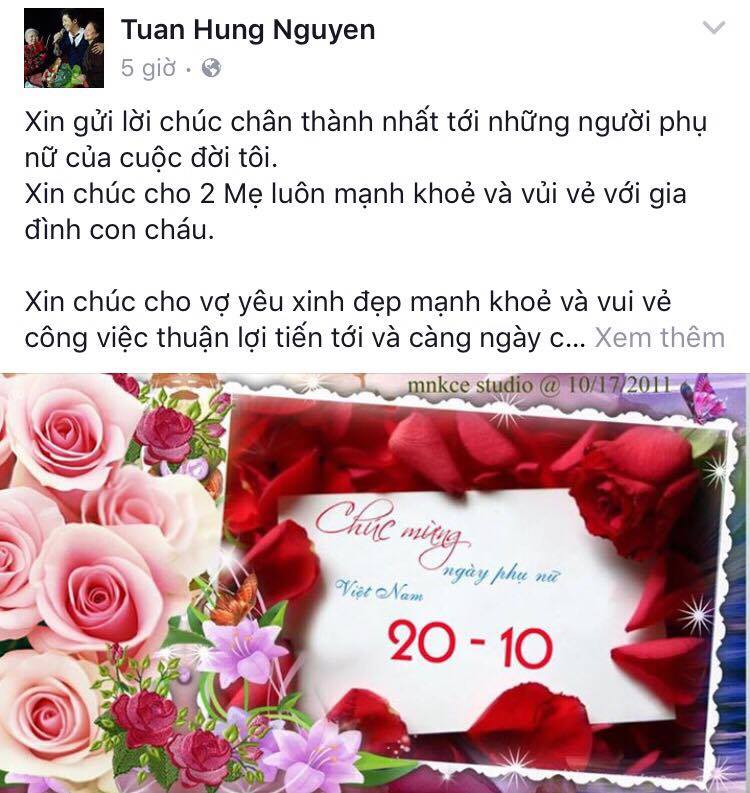 Sao nam Việt gửi lời chúc ý nghĩa nhân ngày Phụ nữ Việt Nam