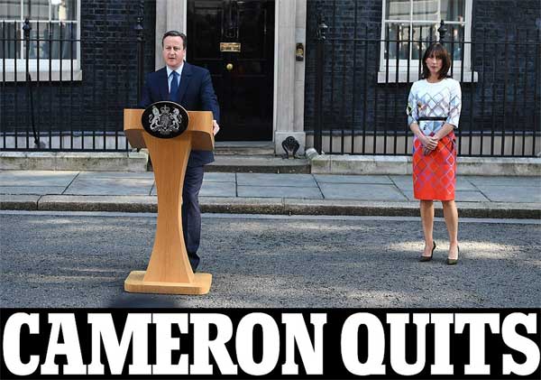 Ông Cameron sẽ tiếp tục đảm nhiệm vai trò lãnh đạo đất nước tới khoảng tháng 10 cho tới khi một thủ tướng mới được bầu lên