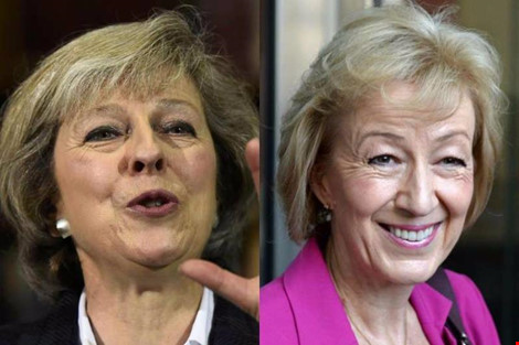 Hai ứng viên sáng giá cho chiếc ghế Thủ tướng Anh là bà Theresa May (trái) và Andrea Leadsom.