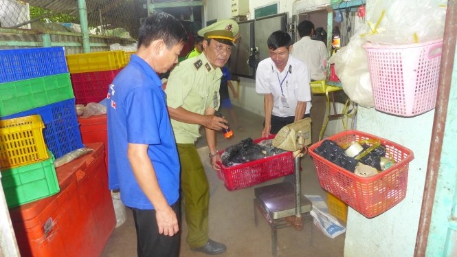 Sản phẩm động vật tịch thu tại cơ sở kinh doanh thực phẩm Tuấn Hằng.