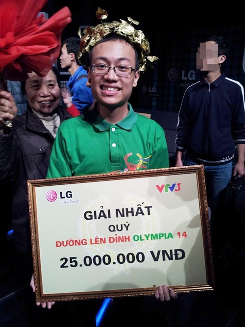 Nguyễn Hoàng Bách nhất Quý III – gương mặt xuất sắc nhất chuẩn bị thi chung kết Olympia 2014