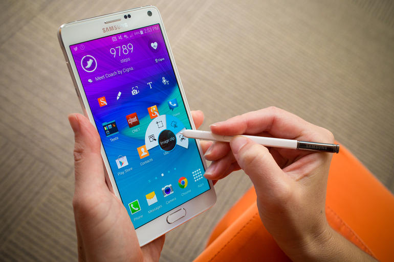 Một trong 16 smartphone đáng mua nhất tháng 11 này là Samsung Galaxy Note 4. 