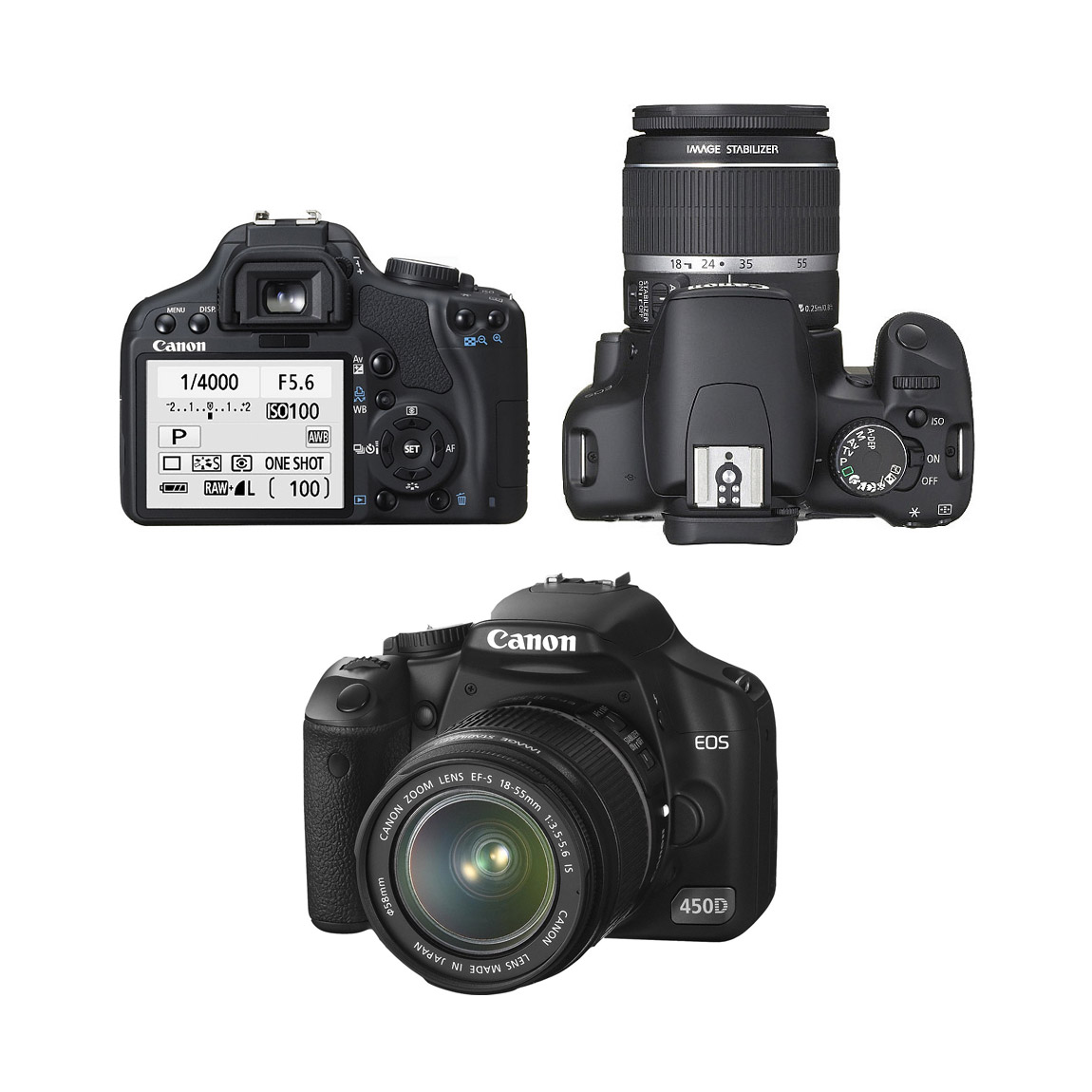 Máy ảnh DSLR giá rẻ đáng mua nhất Canon EOS 450D được trang bị nhiều cải tiến đáng kể so với model tiền nhiệm