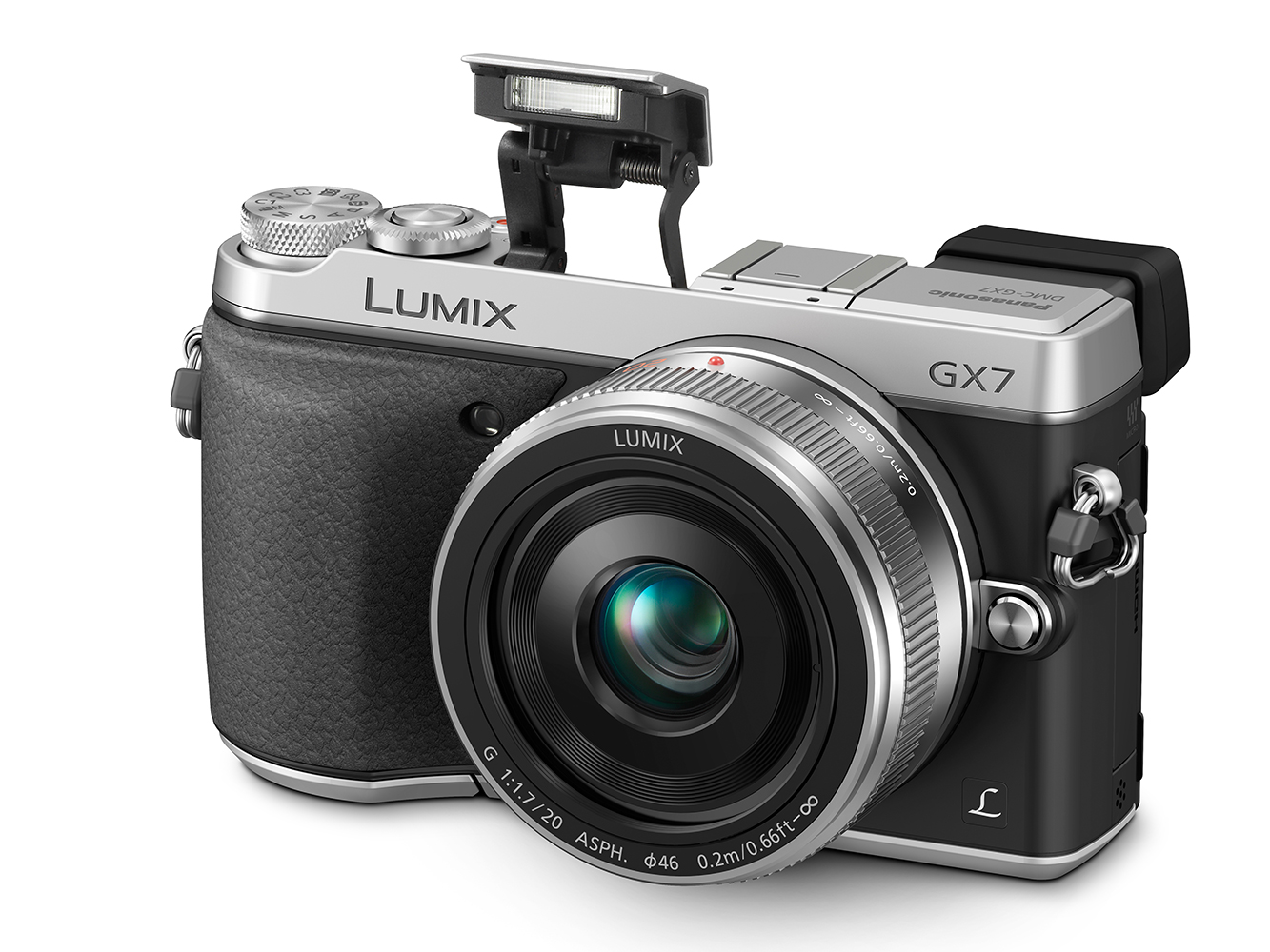 Panasonic Lumix DMC-GX7 là mẫu máy ảnh du lịch giá rẻ có kích thước nhỏ gọn, được bổ sung thêm kính ngắm điện tử