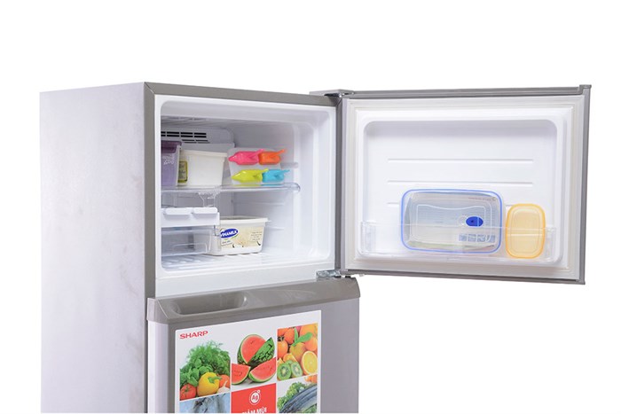 Tủ lạnh giá rẻ Sharp SJ-S240E-PK 224 lít được thiết kế với màu sắc hài hòa và sang trọng