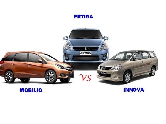 So sánh xe oto Honda Mobilio, Maruti Suzuki Ertiga và Toyota Innova để lựa chọn model tốt nhất cho gia đình