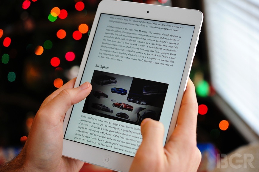 iPad Mini Retina đem lại trải nghiệm tuyệt vời cho người dùng