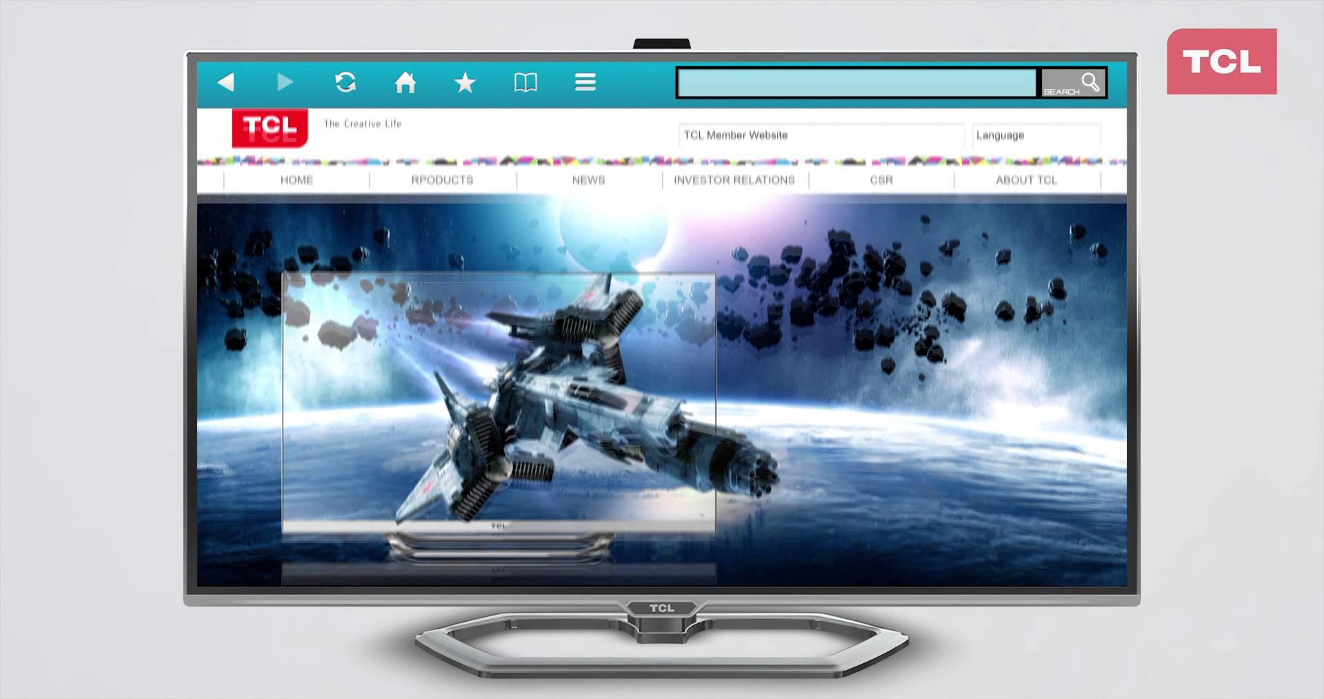 TCL L40S4690 sở hữu màn hình lớn giúp người dùng có những trải nghiệm đầy đủ hơn