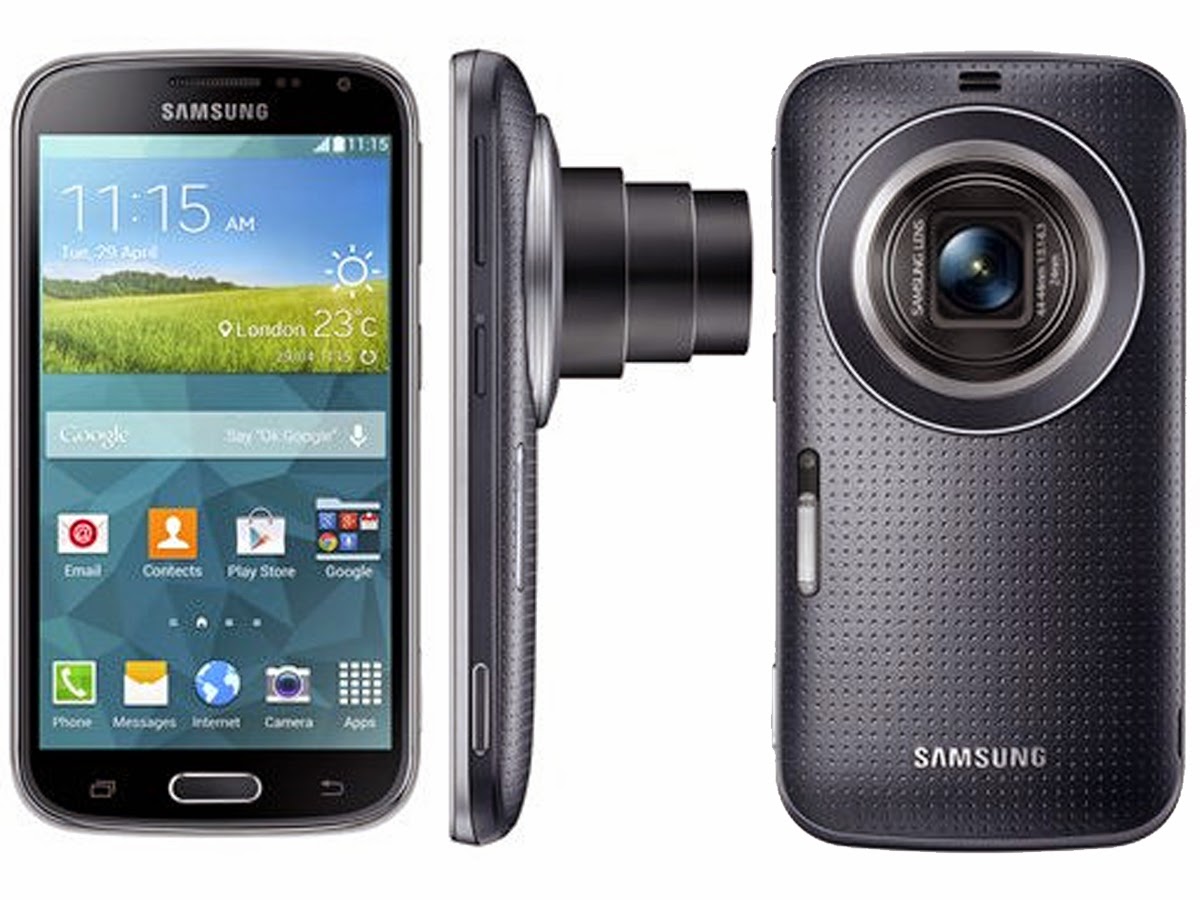 Samsung Galaxy K Zoom là một chiếc điện thoại Android nhưng có camera ấn tượng, lên đến 20 MP