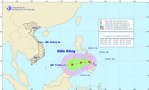 Dự báo thời tiết hôm nay, bão Jangmi tăng cường mạnh, có khả năng vào biển Đông