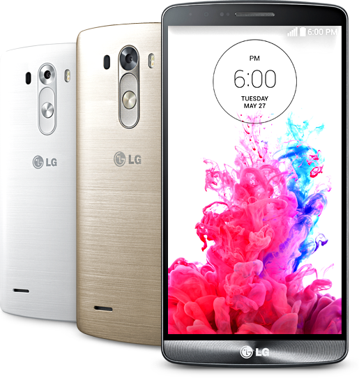 LG G3 màn hình trước và sau