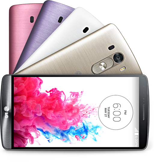 LG G3 có 5 màu khác nhau.