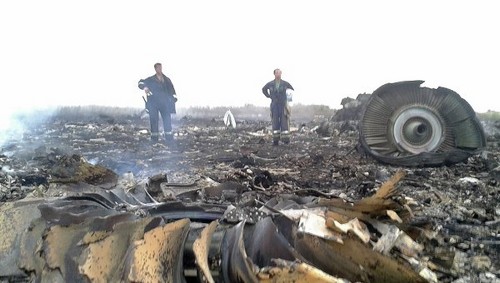 Hiện trường vụ máy bay MH17 bị bắn rơi