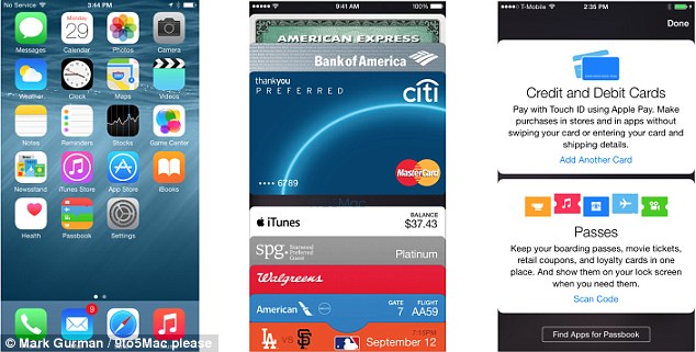 Các loại thẻ ngân hàng của người dùng trong Apple Pay (ảnh chụp màn hình)