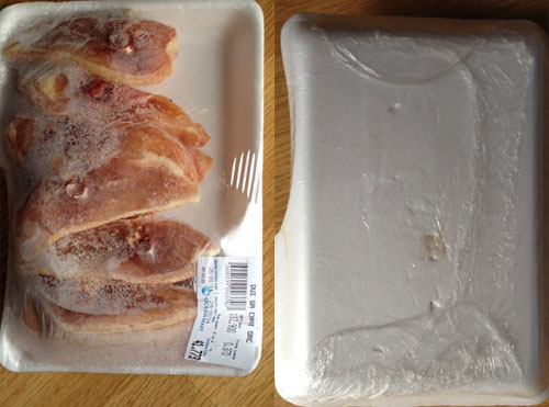 Thịt gà bán tại Ocean Mart có hạn sử dụng nhưng không rõ nguồn gốc xuất xứ