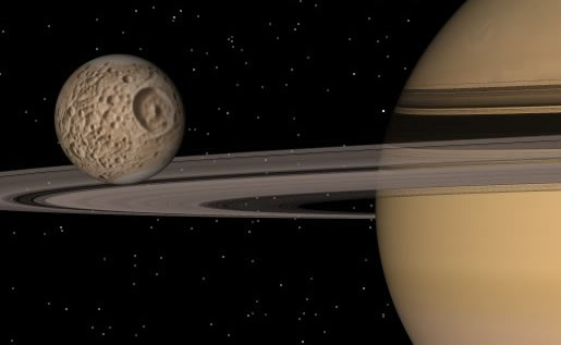 Mặt trăng Sao Thổ có quỹ đạo lệch tâm