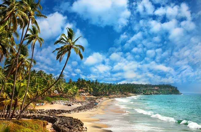 Kerala mê hoặc với những bãi biển nguyên sơ, rừng nhiệt đới tươi tốt, và phương pháp điều trị Ayurvedic. 