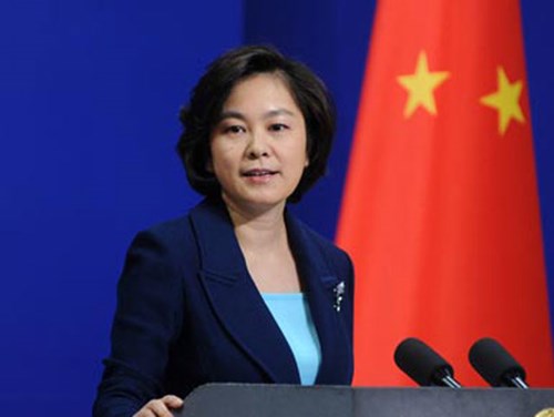 Bà Hoa Xuân Oánh - phát ngôn viên Bộ ngoại giao TQ