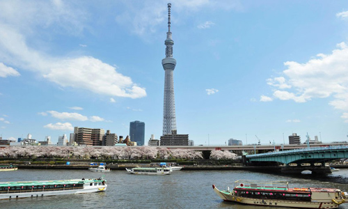 Tokyo Skytree của Nhật Bản hiện là tháp truyền hình cao nhất thế giới với chiều cao 634m