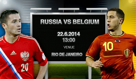 Dự đoán kết quả trận đấu Bỉ - Nga World Cup 2014