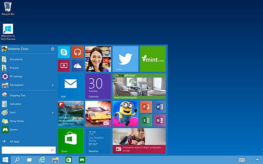 Microsoft sẽ phát hành hệ điều hành Windows 10 trong năm 2015