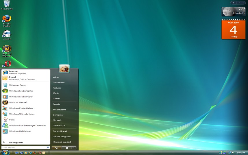 Hệ điều hành Windows Vista đánh dấu bước tiến đáng kể trong thiết kế 