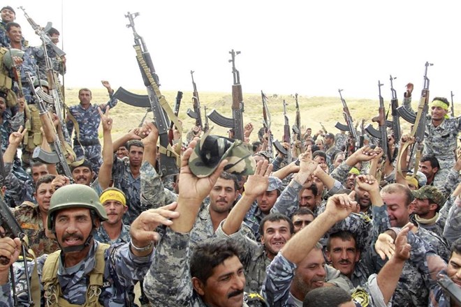 Các tay súng thuộc lực lượng ủng hộ chính phủ Iraq