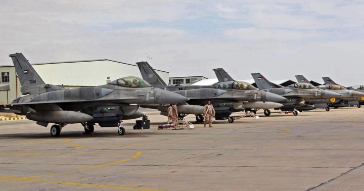 UAE gửi một phi đội F-16 cho Jordan để hỗ trợ không quân nước này oanh tạc căn cứ của khủng bố IS ngày 9/2