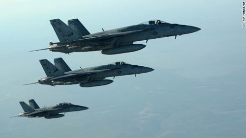 Không quân Mỹ và đồng minh chuyển hướng tấn công vào sào huyệt của khủng bố IS