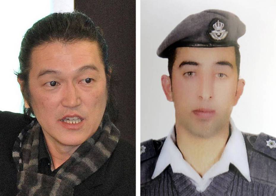 Nhà báo Nhật Bản Kenji Goto và phi công Jordan đang bị nhóm khủng bố IS bắt làm con tin