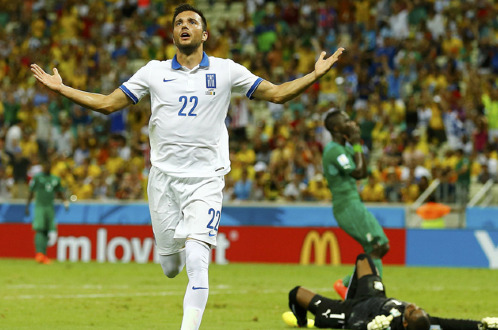 kết quả tỉ số trận đấu Hy Lạp - Bờ Biển Ngà World Cup 2014