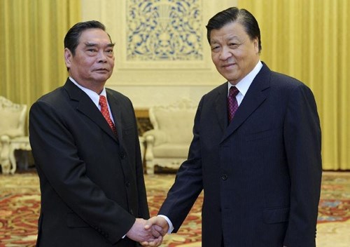 Thường trực Ban Bí thư Lê Hồng Anh và Bí thư Ban Bí thư đảng Cộng sản Trung Quốc Lưu Vân Sơn trao đổi về mối quan hệ Việt – Trung